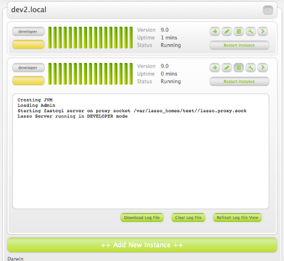 Viewing Lasso 9 Instance Logs